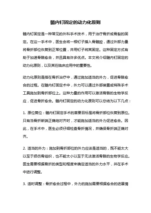 髓内钉固定的动力化原则
