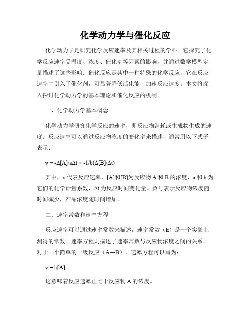 化学动力学与催化反应