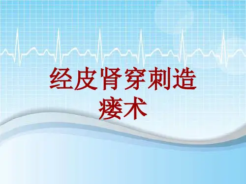 手术讲解模板：经皮肾穿刺造瘘术