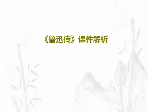 《鲁迅传》课件解析共75页