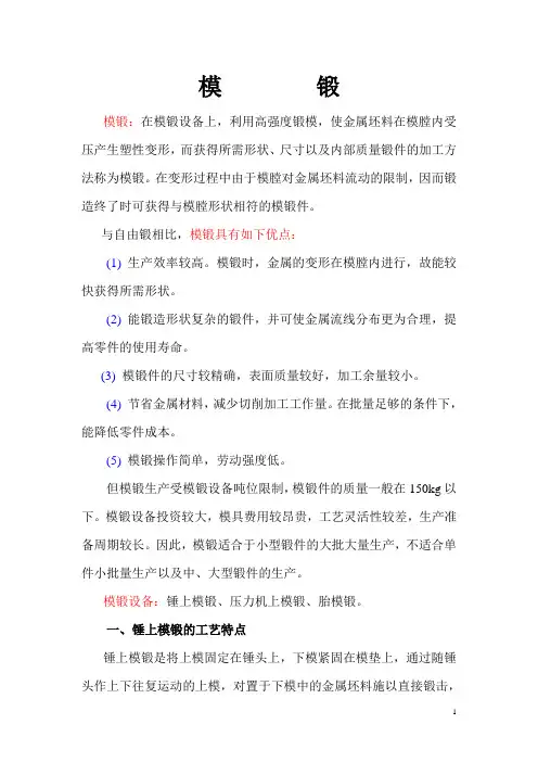 模锻成型
