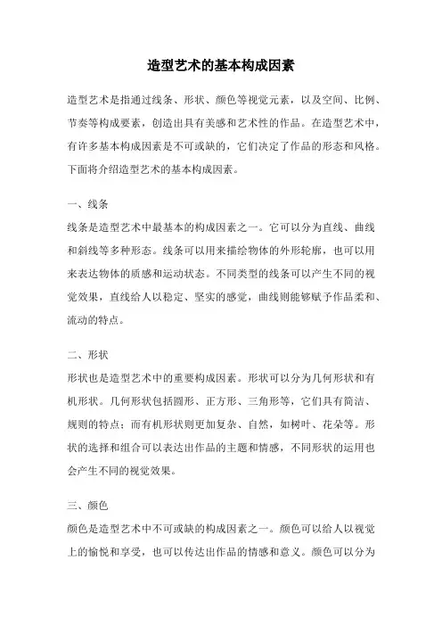 造型艺术的基本构成因素