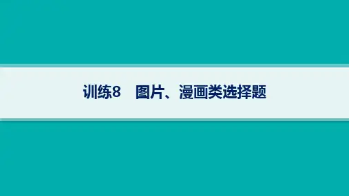 高考历史二轮总复习精品课件 题型强化训练8 图片、漫画类选择题