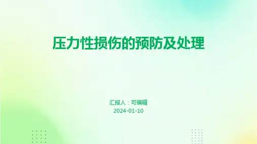 压力性损伤的预防及处理 ppt课件