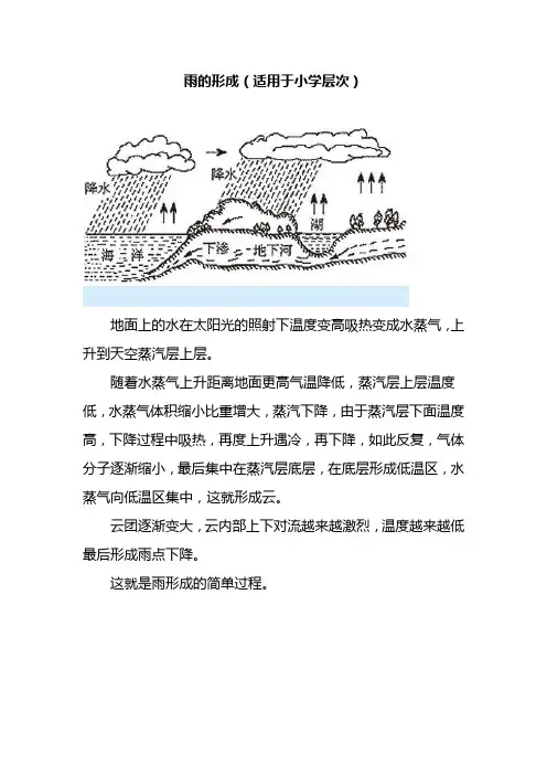 雨的形成