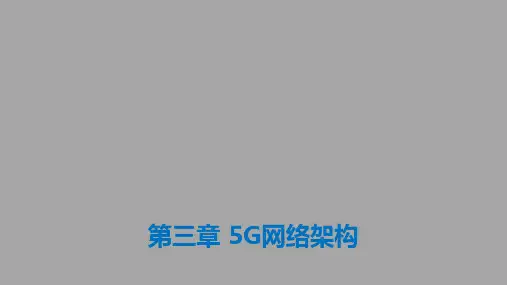 《5G无线网络规划与优化》第3章 5G网络架构