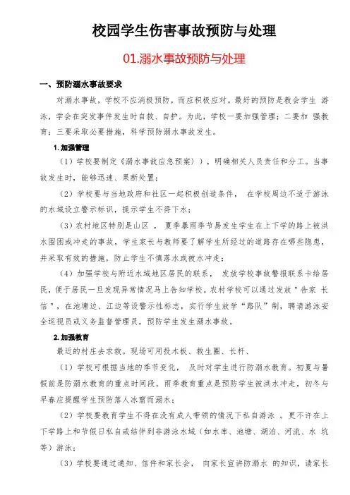 校园学生伤害事故预防与处理