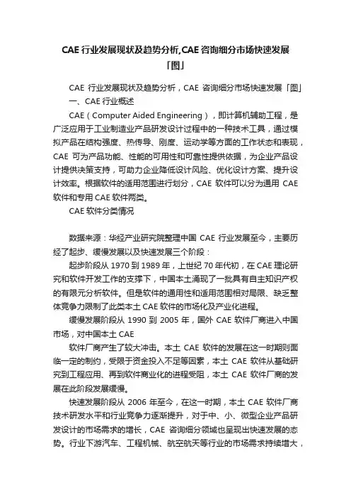 CAE行业发展现状及趋势分析,CAE咨询细分市场快速发展「图」