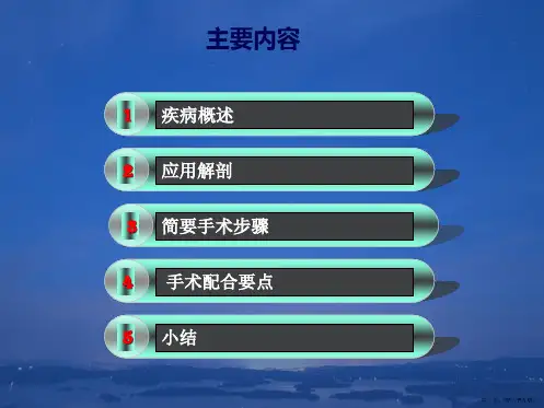 腰椎骨折闭合复位内固定术