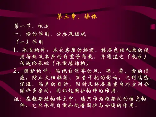 建筑构造——墙体详解