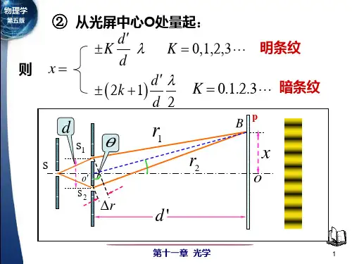 大学物理第五版薄膜干涉-劈尖
