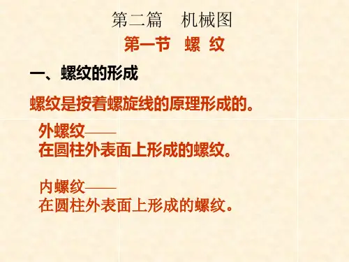 螺纹键销表示代号和机械制图