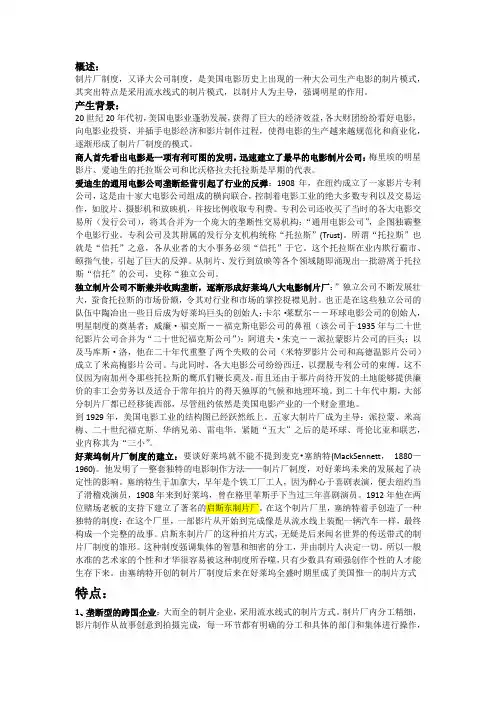 好莱坞制片
