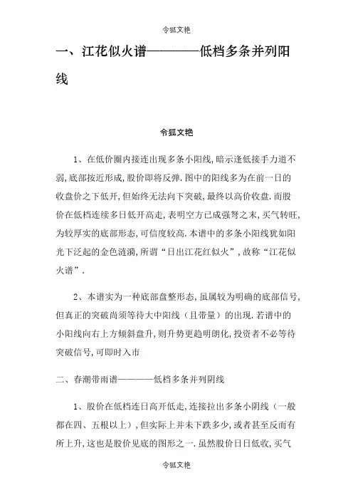 K线组合图解108式之令狐文艳创作