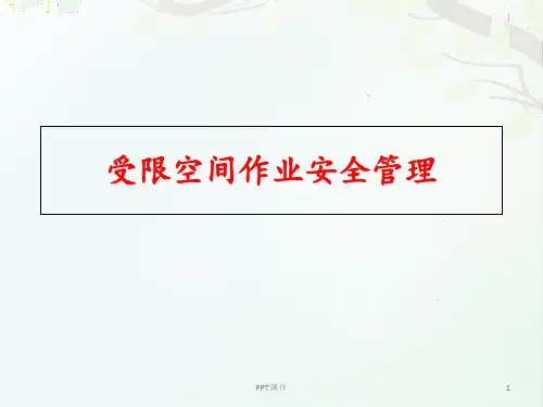 有限空间作业安全管理  ppt课件