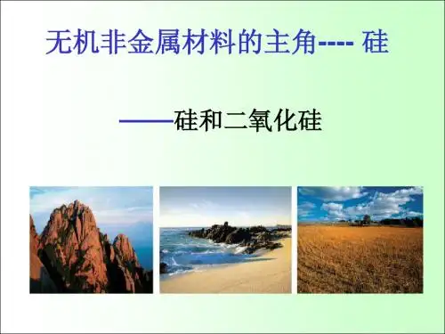 化学必修一硅和二氧化硅课件