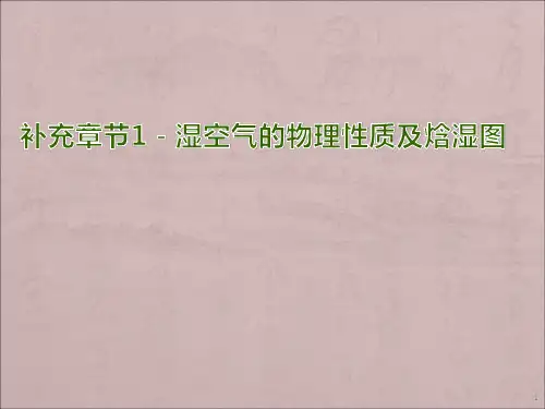 最易懂的焓湿图详解ppt课件