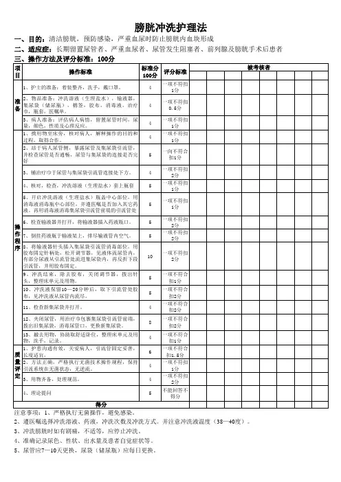 膀胱冲洗