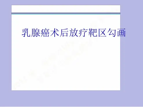 乳腺癌术后靶区勾画ppt