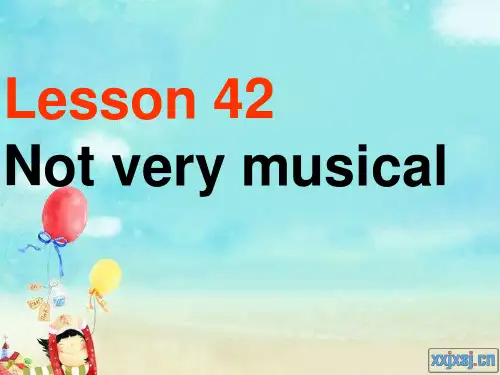 新概念英语第二册 Lesson 42