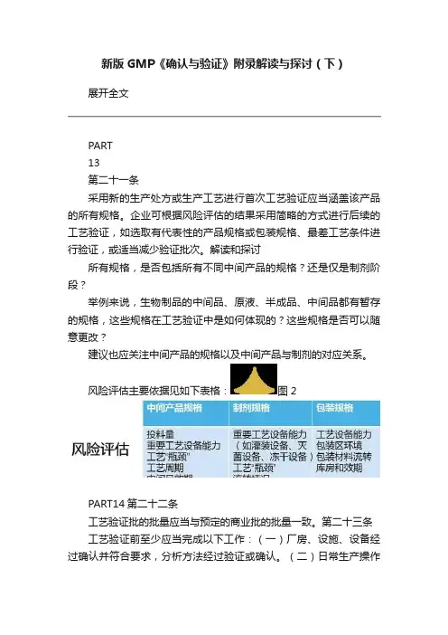 新版GMP《确认与验证》附录解读与探讨（下）