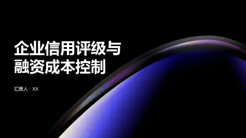 企业信用评级与融资成本控制PPT