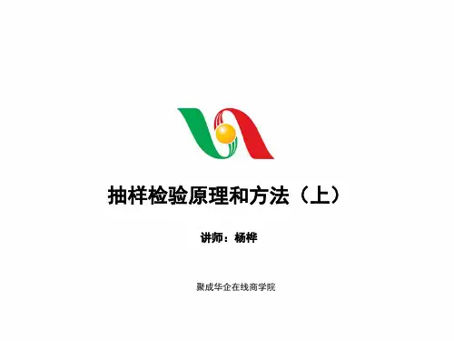 抽样检验原理和方法1ppt课件