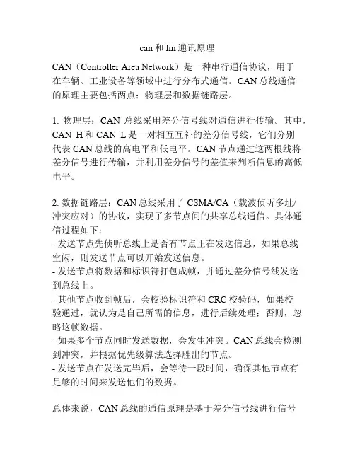 can和lin通讯原理