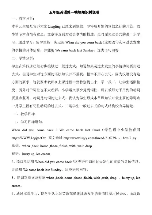 五六英语知识树说明