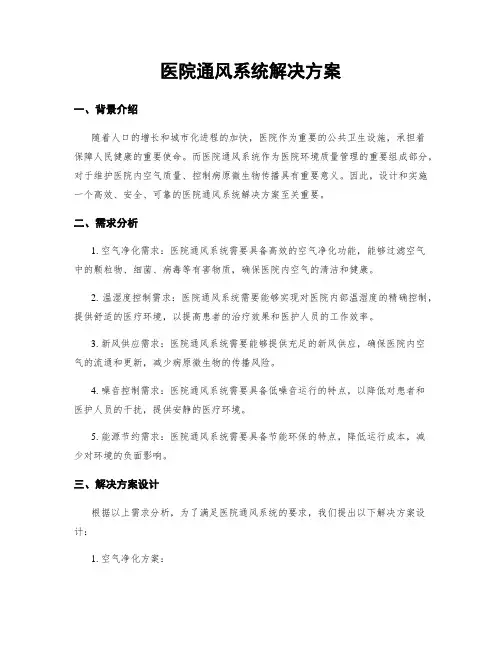 医院通风系统解决方案
