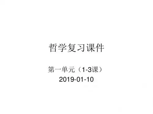 哲学复习课件PPT