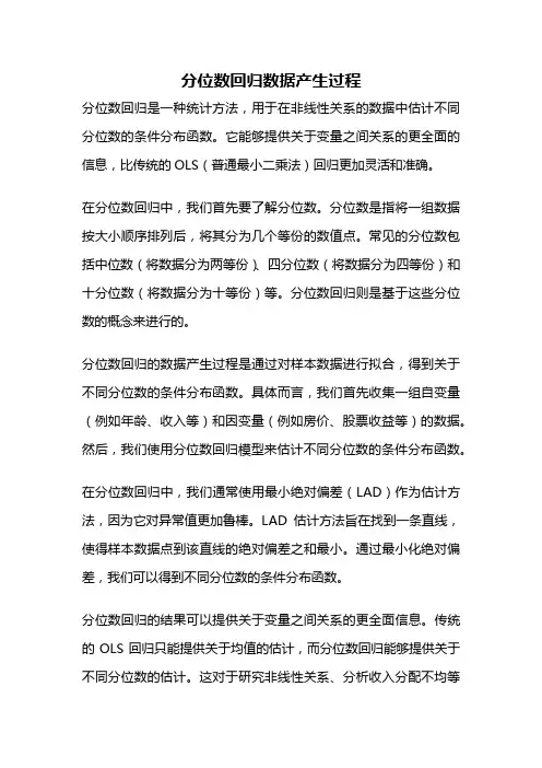 分位数回归数据产生过程