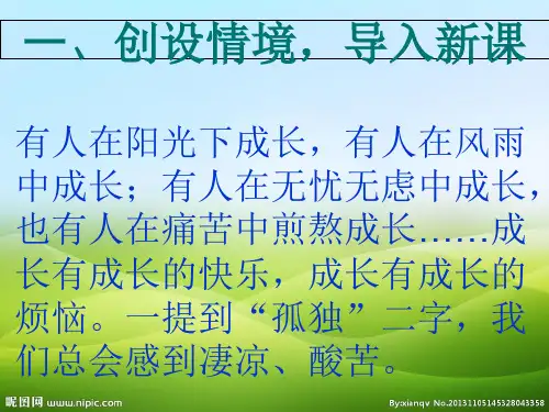 人教部编版语文九上第16课《孤独之旅》 课件(共38张PPT)(优质版推荐)
