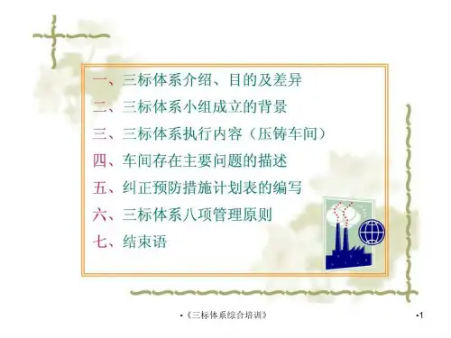 三标体系综合培训课件