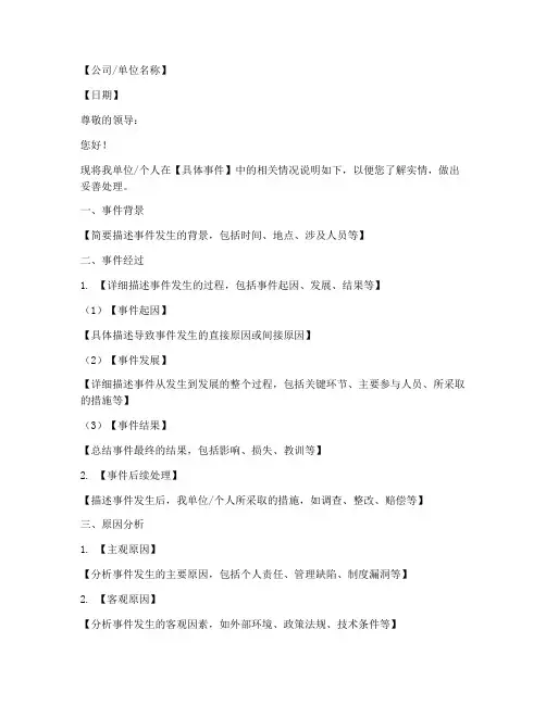 情况说明_模板