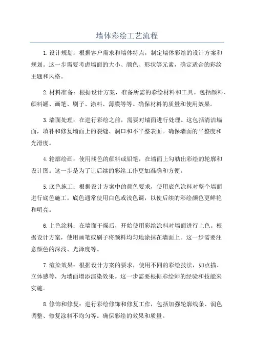 墙体彩绘工艺流程
