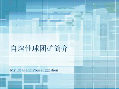 自熔性球团矿简介