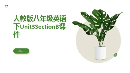 人教版八年级英语下Unit3SectionB动画课件