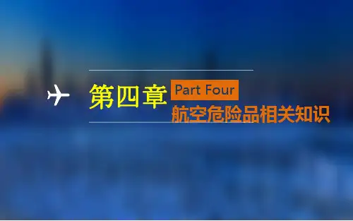 民航安全检查实务(第四章)