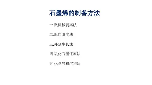 石墨烯的制备方法