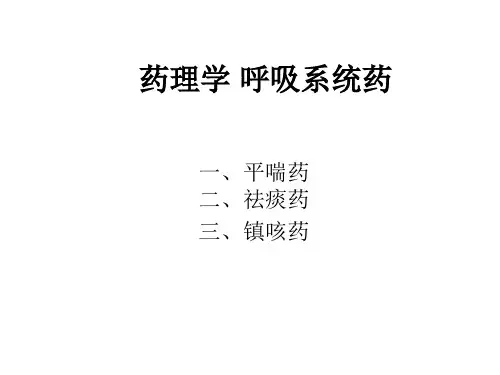 呼吸系统药