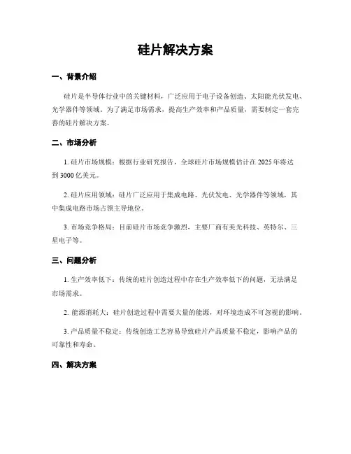硅片解决方案
