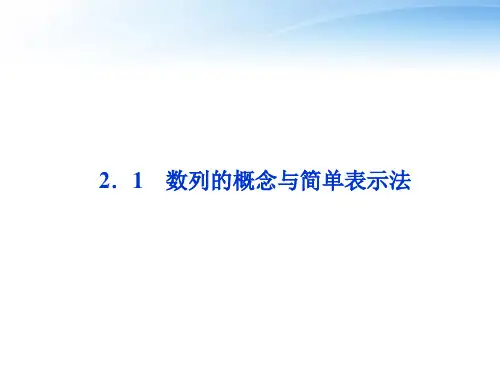 人教A版数学必修五数列的概念与简单表示法同步教学PPT全文课件