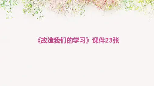 2024《改造我们的学习》课件23张