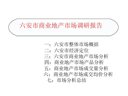 六安商业地产市场调研报告