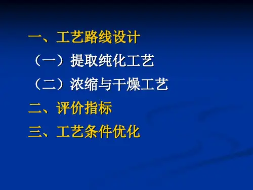 中药提取纯化工艺-幻灯片