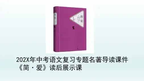 中考语文复习专题名著导读课件《简爱》读后展示课
