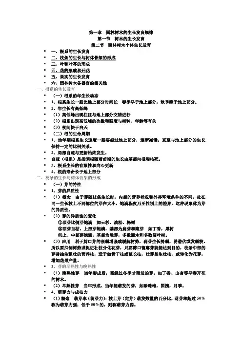 园林树木栽培学