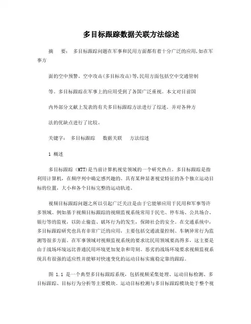 多目标跟踪数据关联方法综述