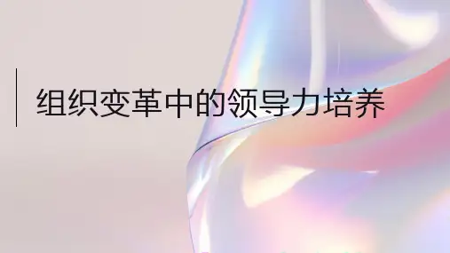 组织变革中的领导力培养PPT